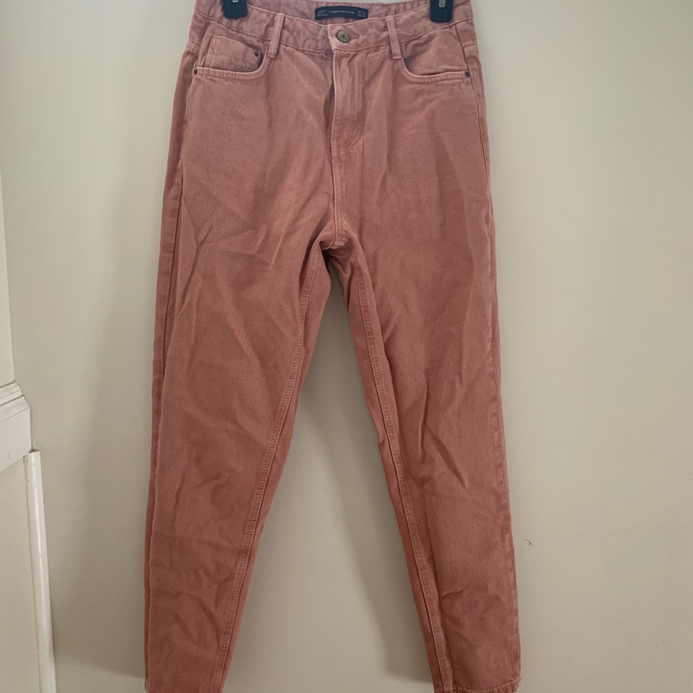 Pink Zara Mom Jeans